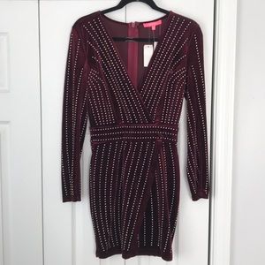 Velvet & rhinestone dress